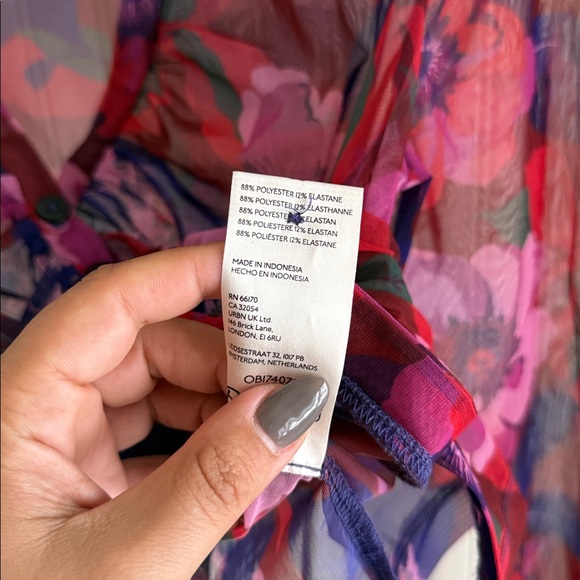 Maeve by Anthropologie Sheer Ruched Buttondown Blouse - Picture 5 of 6